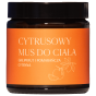 Cytrusowy mus do ciała z olejkami cytrynowym, grejpfrutowym i pomarańczowym.