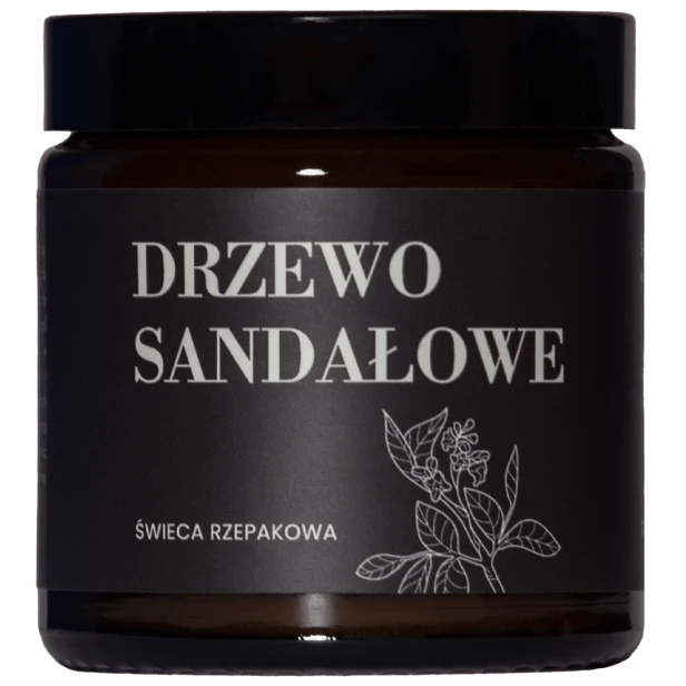 Świeca zapachowa Drzewo Sandałowe z relaksującą nutą.