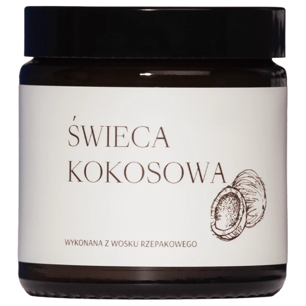 Świeca o zapachu kokosa – tropikalne ukojenie.