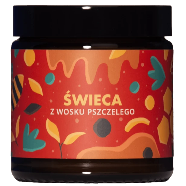 Świeca zapachowa z wosku pszczelego – naturalna i oczyszczająca.