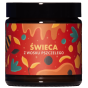 Świeca zapachowa z wosku pszczelego – naturalna i oczyszczająca.