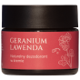 Dezodorant w kremie geranium lawenda – naturalna świeżość i relaks w jednym, z właściwościami pielęgnującymi.