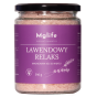 Sól do kąpieli lawendowy relaks z naturalnym olejkiem lawendowym – koi zmysły i rozluźnia ciało.
